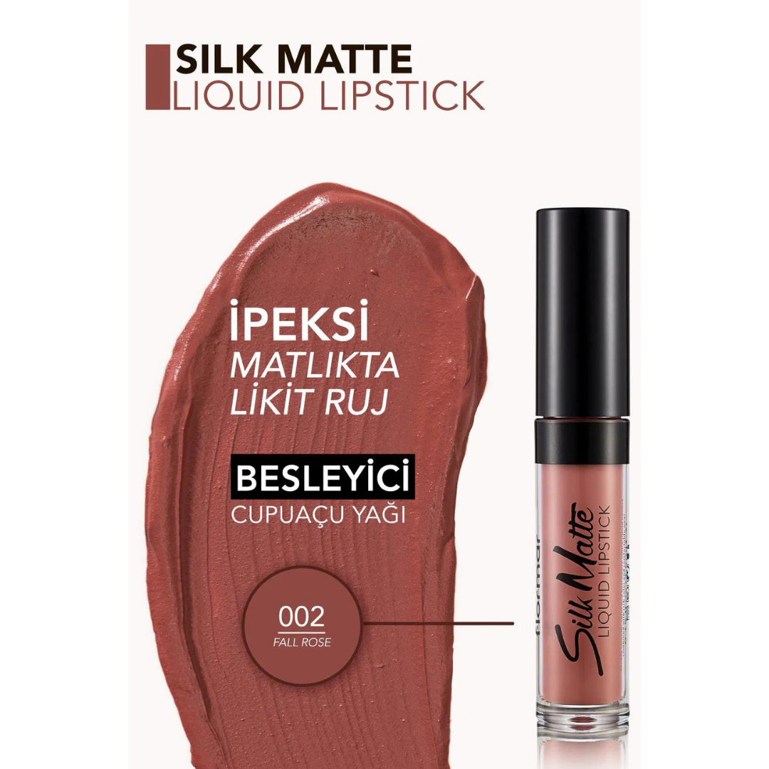 Flormar Silky Matte Liguid Lipstick 002 Fall Rose