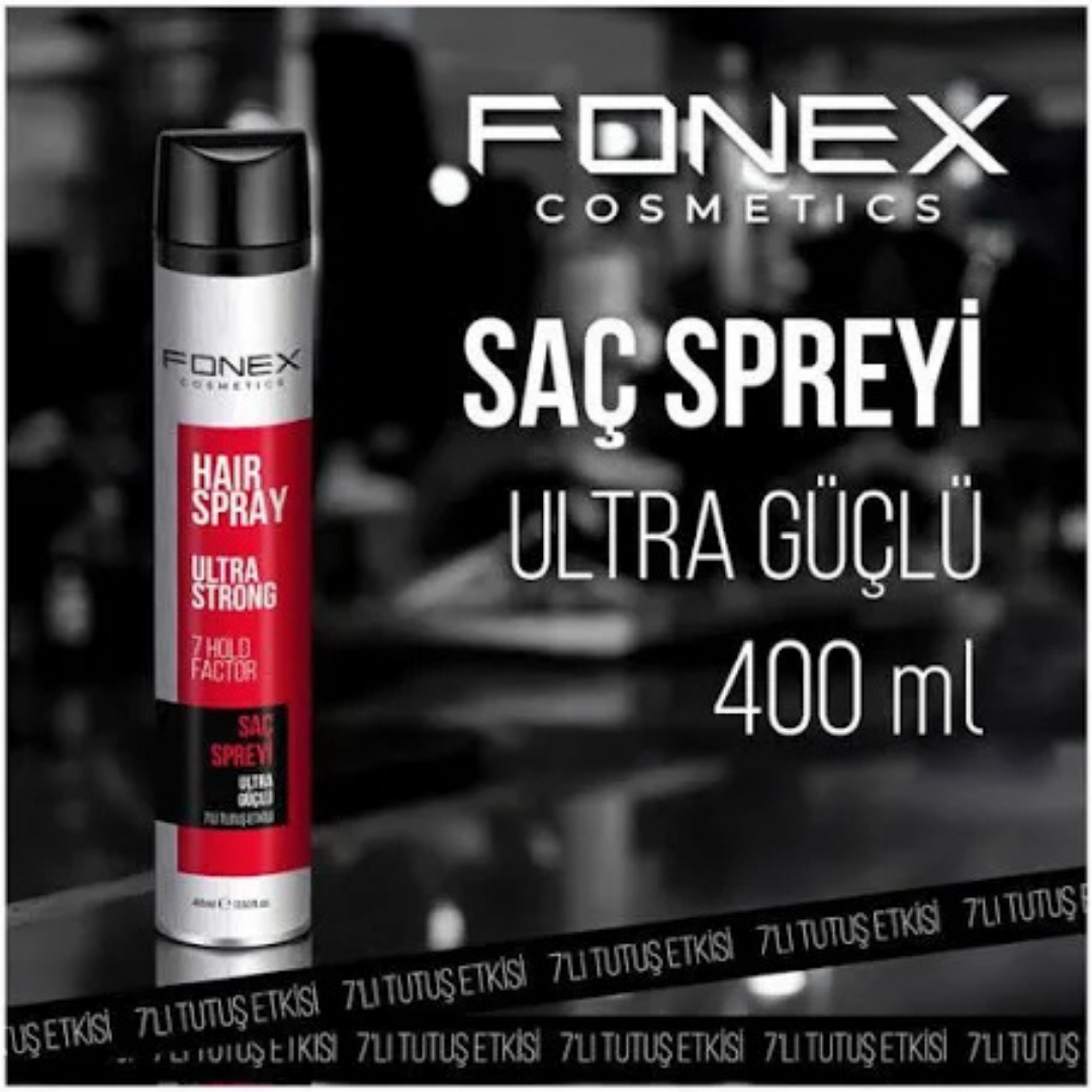 Fonex Saç Spreyi 400ml. Ultra Strong