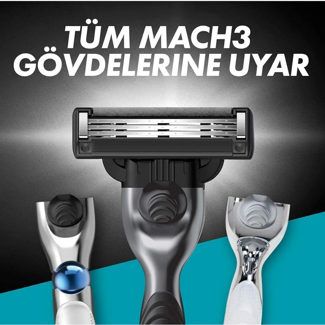 Gıllette Mach3 Charcoal Yedek Bıçak 2'Li