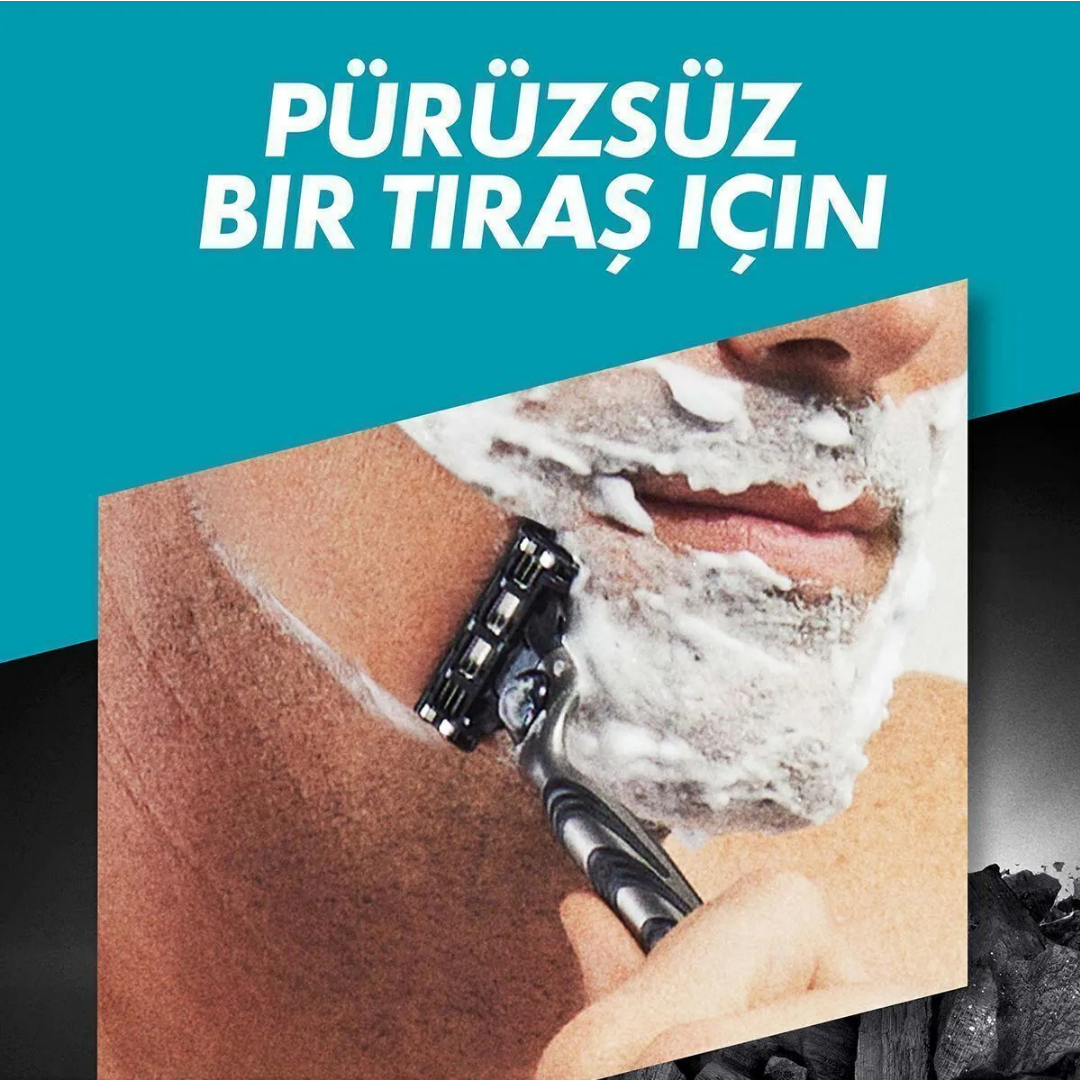 Gıllette Mach3 Charcoal Yedek Bıçak 4'Lü