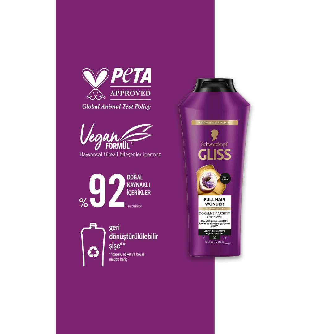 Gliss Şampuan 400ml. Full Hair Wonder
