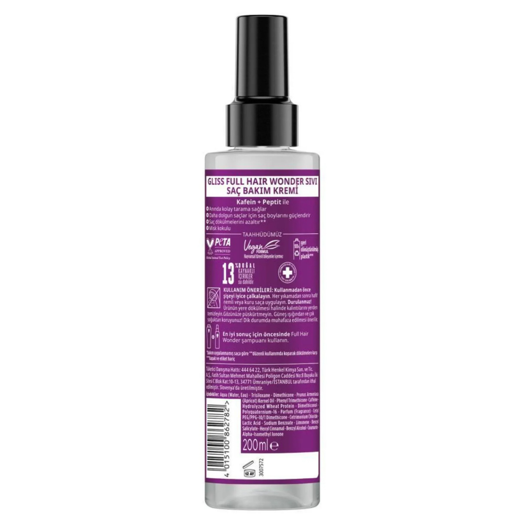 Gliss Sıvı Saç Kremi 200ml. Full Hair Wonder