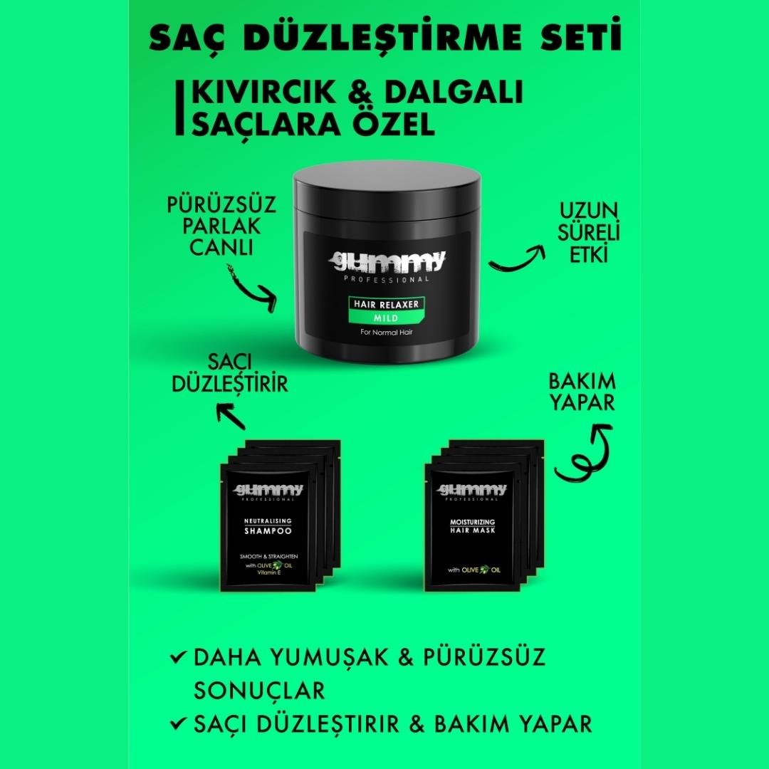 GUMMY SAÇ DÜZLESTIRICI SET