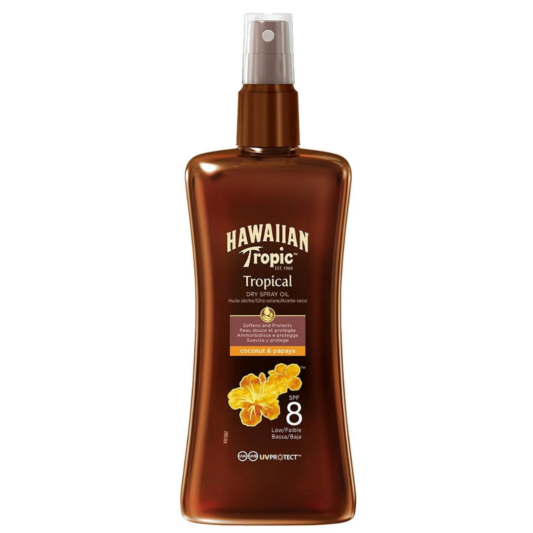 H.Tropıc Tan Oıl 200Ml Spray Protective Spf 8