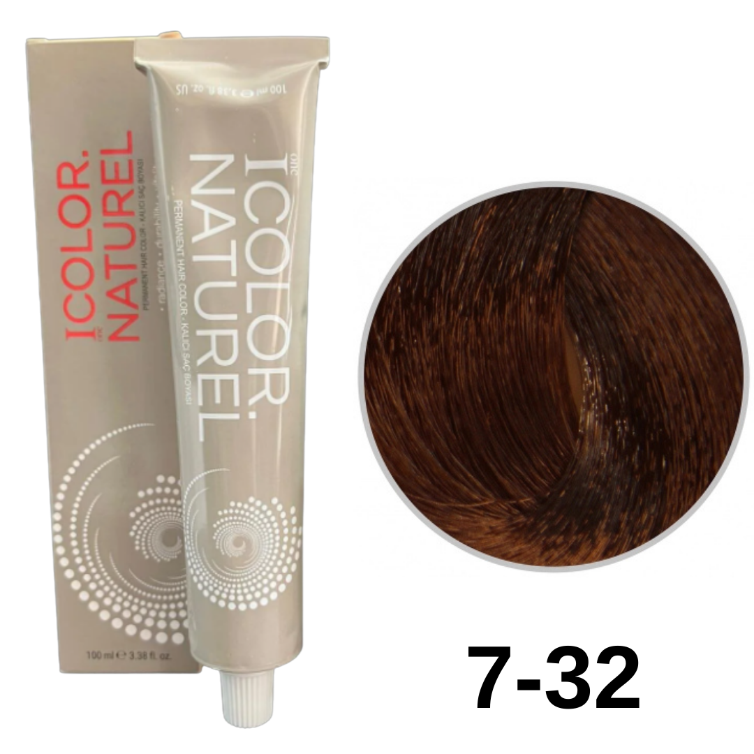 IColor Natural Tüp Boya 100ml. 7-32 Sahra Kumral