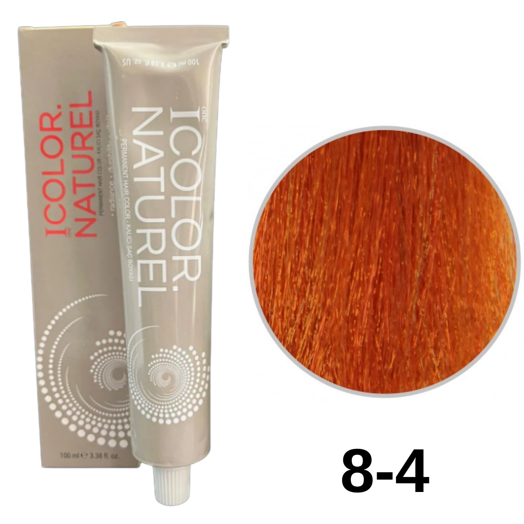 IColor Natural Tüp Boya 100ml. 8-4 Açık Bakır