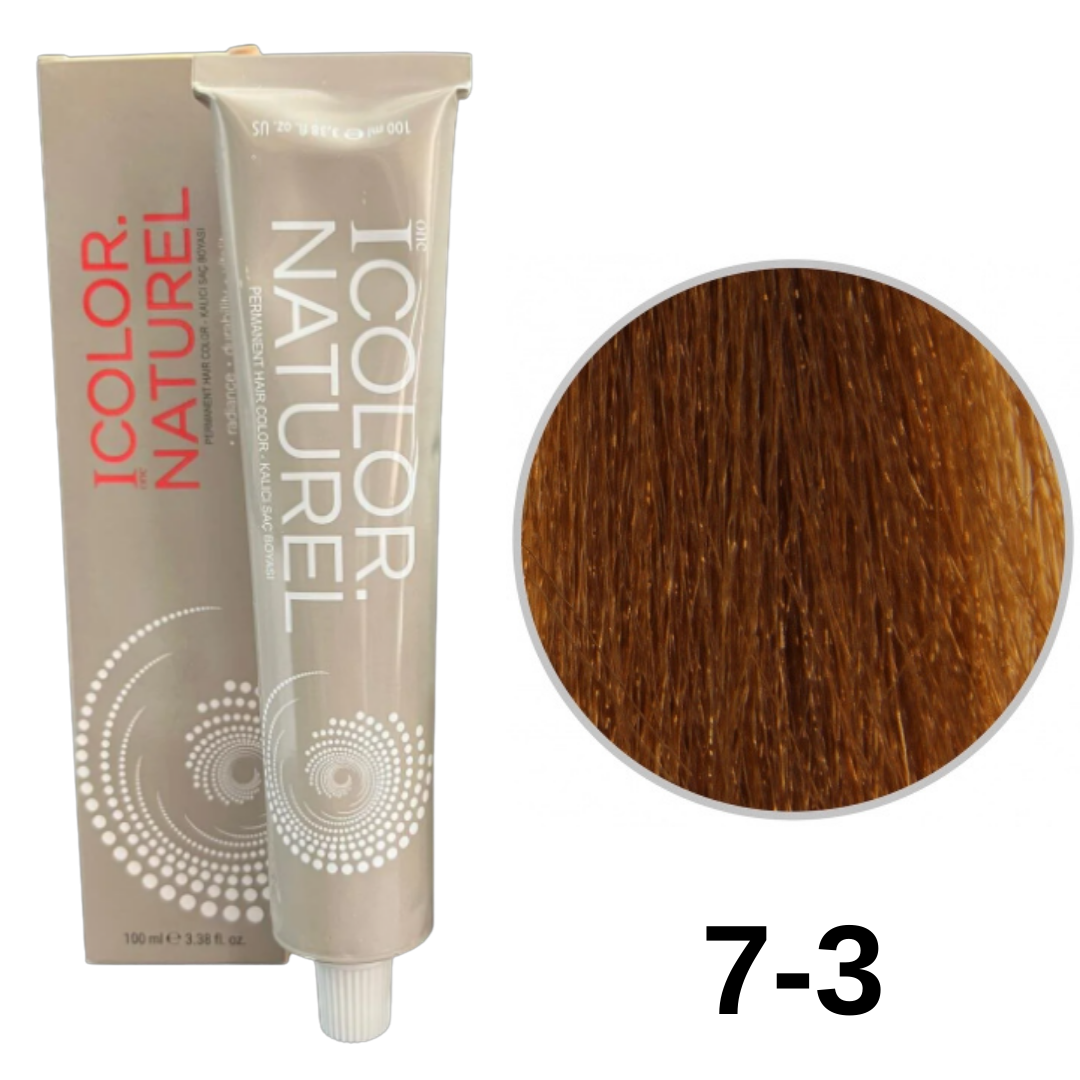 IColor Natural Tüp Boya 100ml. 7-3 Altın Kumral