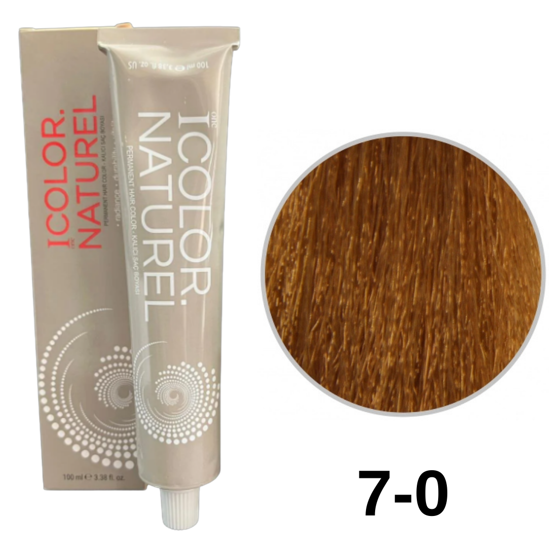 IColor Natural Tüp Boya 100ml. 7-0 Kumral