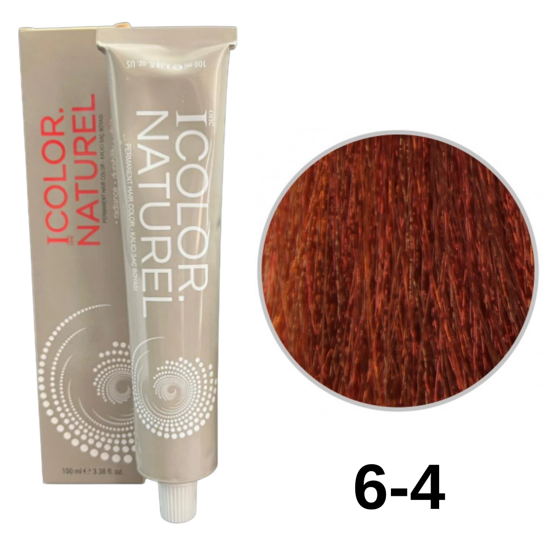 IColor Natural Tüp Boya 100ml. 6-4 Koyu Bakır