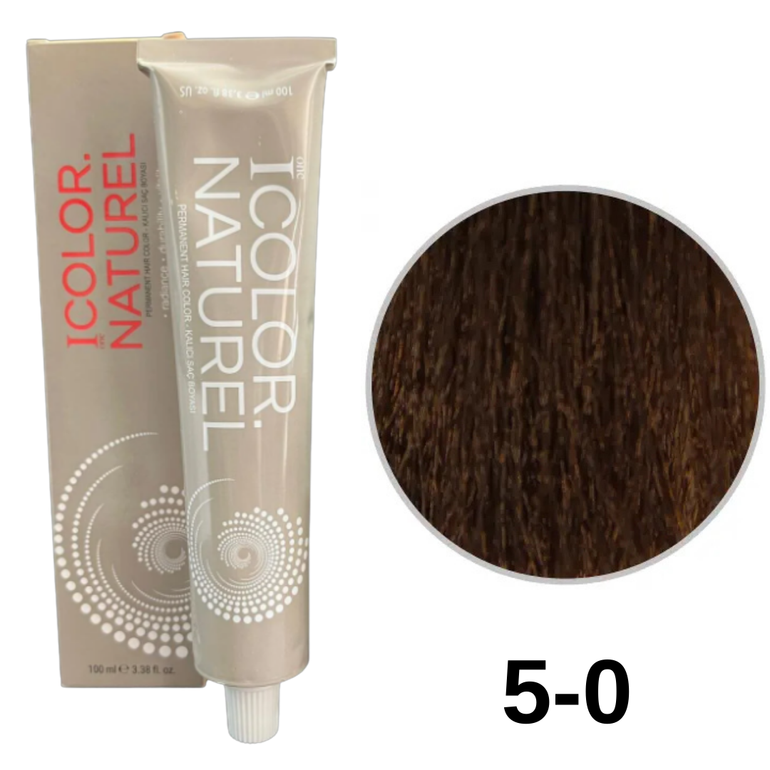 IColor Natural Tüp Boya 100ml. 5-0 Kahve