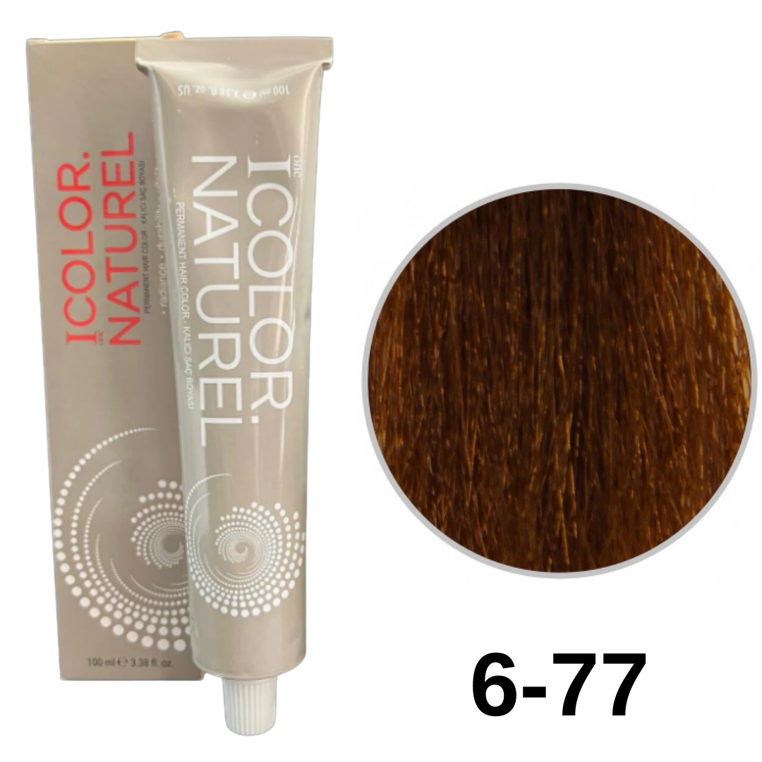IColor Natural Tüp Boya 100ml. 6-77 Çikolata Kahve