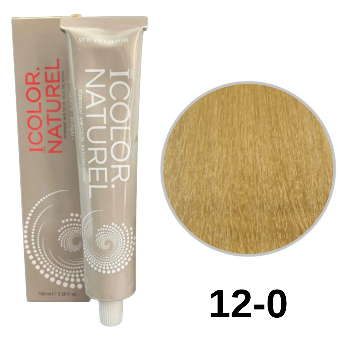 IColor Natural Tüp Boya 100ml. 12-0 Doğal Platin