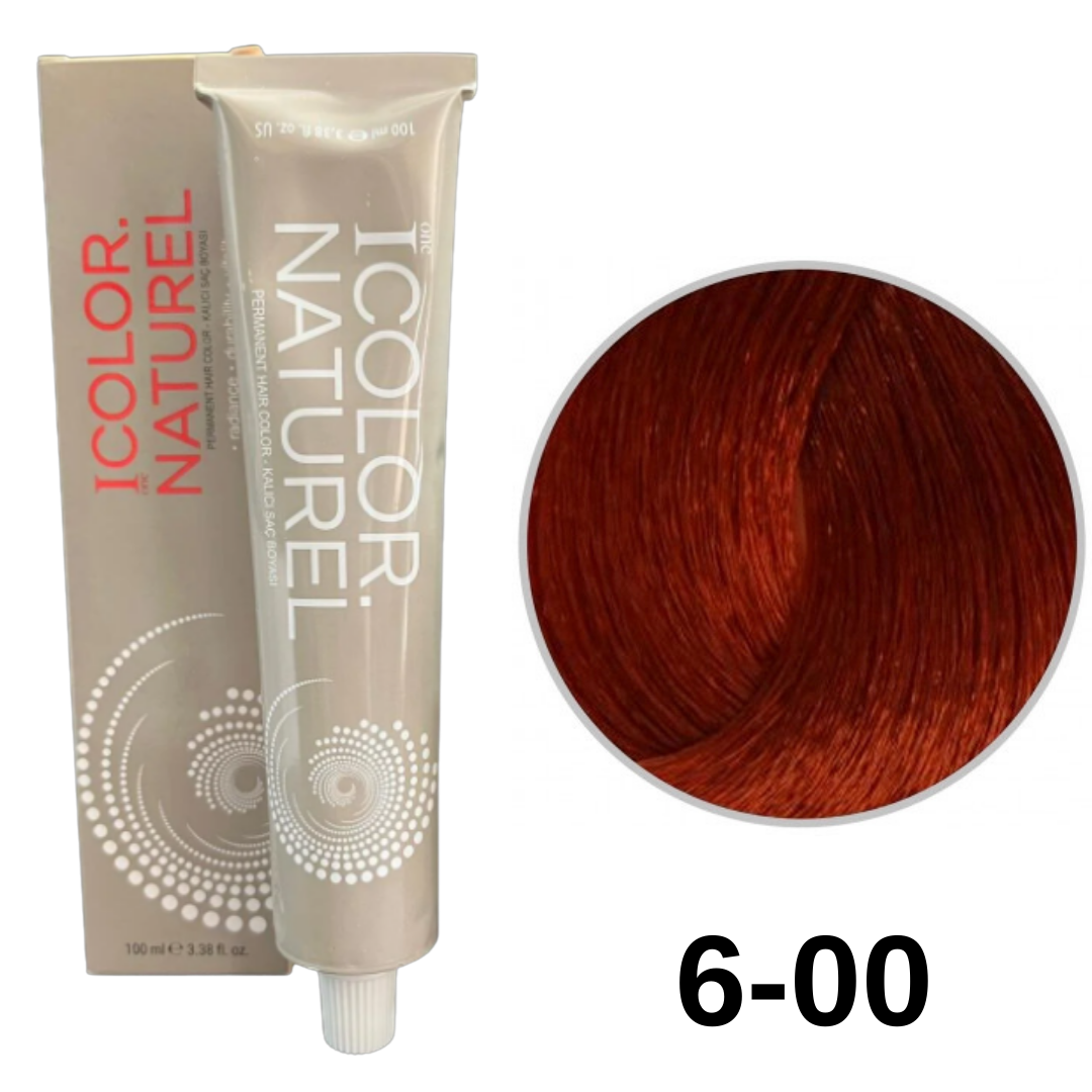 IColor Natural Tüp Boya 100ml. 6-00 Y.Koyu Kumral