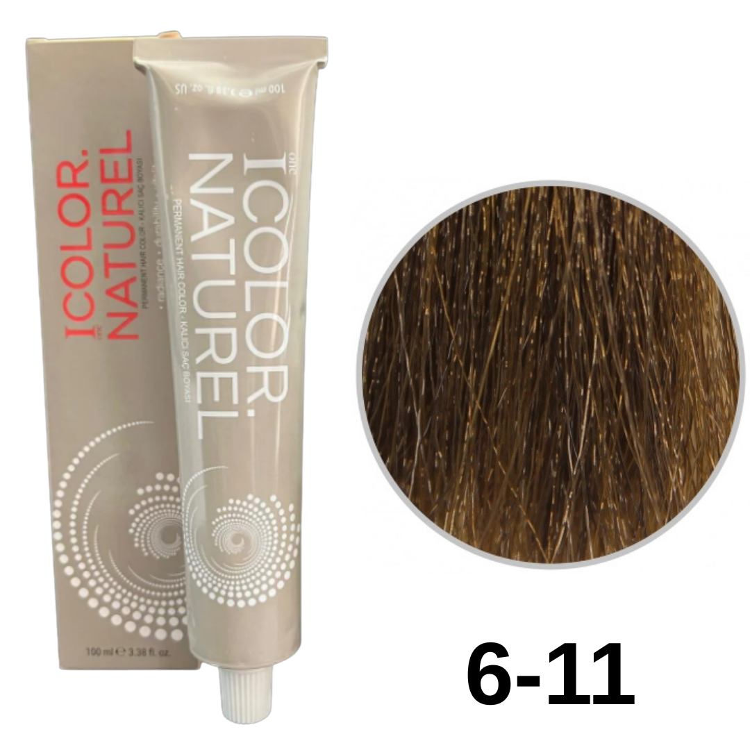 IColor Natural Tüp Boya 100ml. 6-11 Y.K.K. Kumral