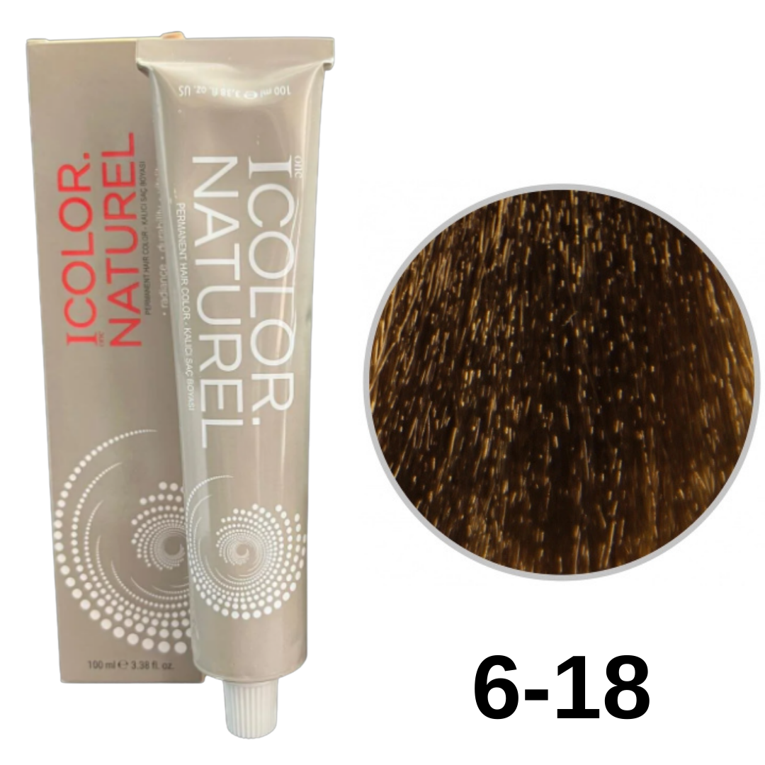 IColor Natural Tüp Boya 100ml. 6-18 K.Kumral K.Mat