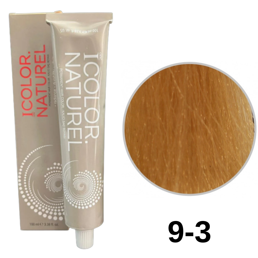 IColor Natural Tüp Boya 100ml. 9-3 A.Ç.A.Kumral
