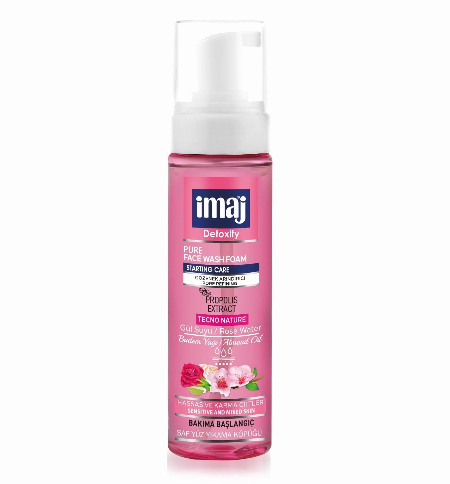 Imaj Yüz Yıkama Köpüğü Pembe 200 Ml