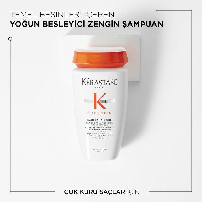 KERASTASE ŞAMPUAN 250ml.NUTRITIVE BAIN SATIN RICHE