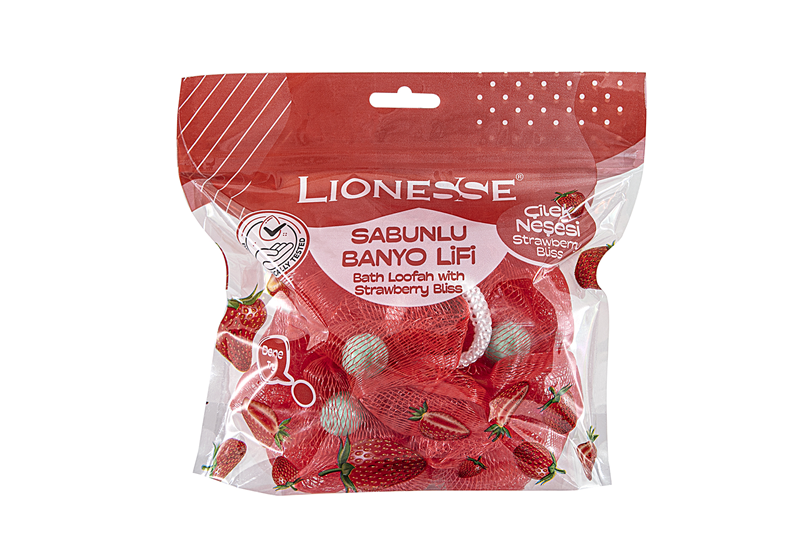Lionesse Çilek Sabunlu Banyo Lifi 952