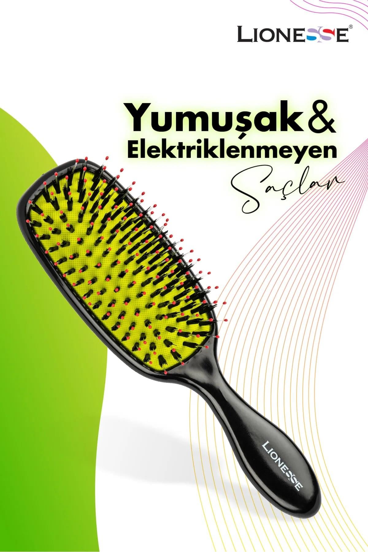 Lionesse Elektriklenme Önleyici Saç Fırçası 8910