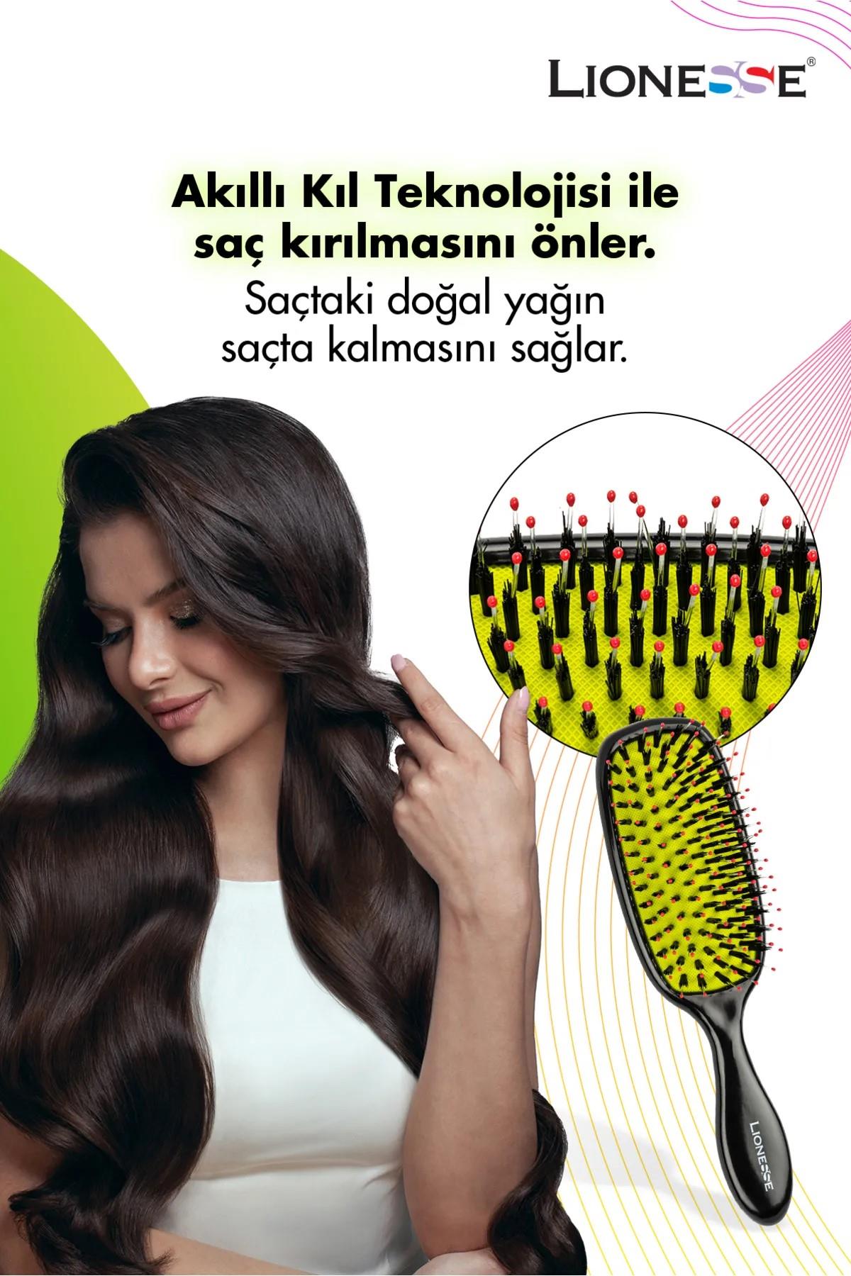Lionesse Elektriklenme Önleyici Saç Fırçası 8910
