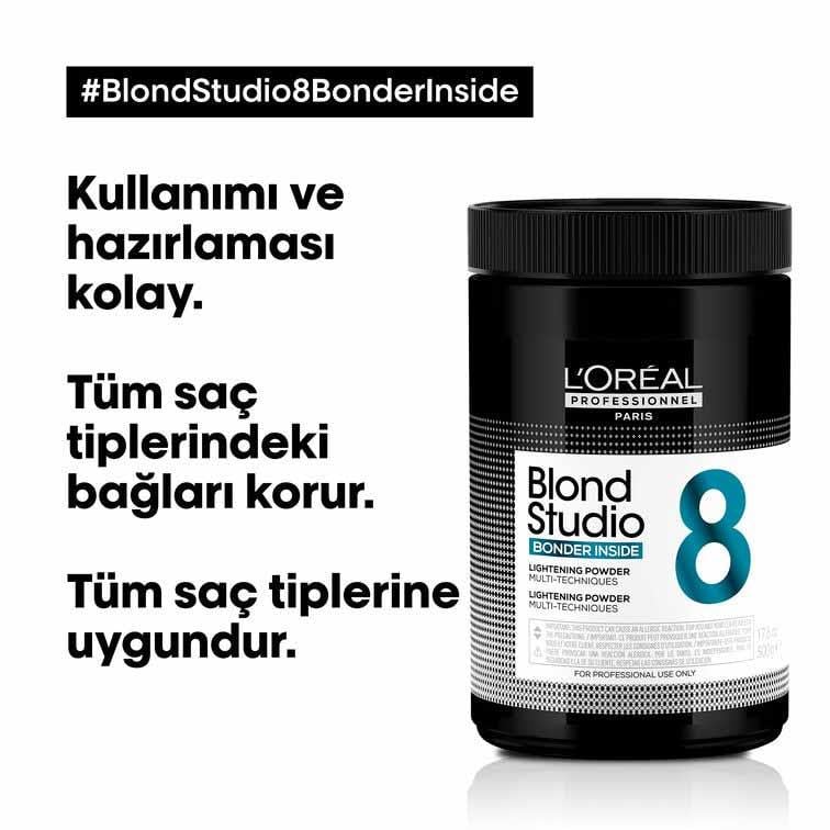 Loreal Blond Studıo Multı Toz Açıcı 500Gr. 8 Tone