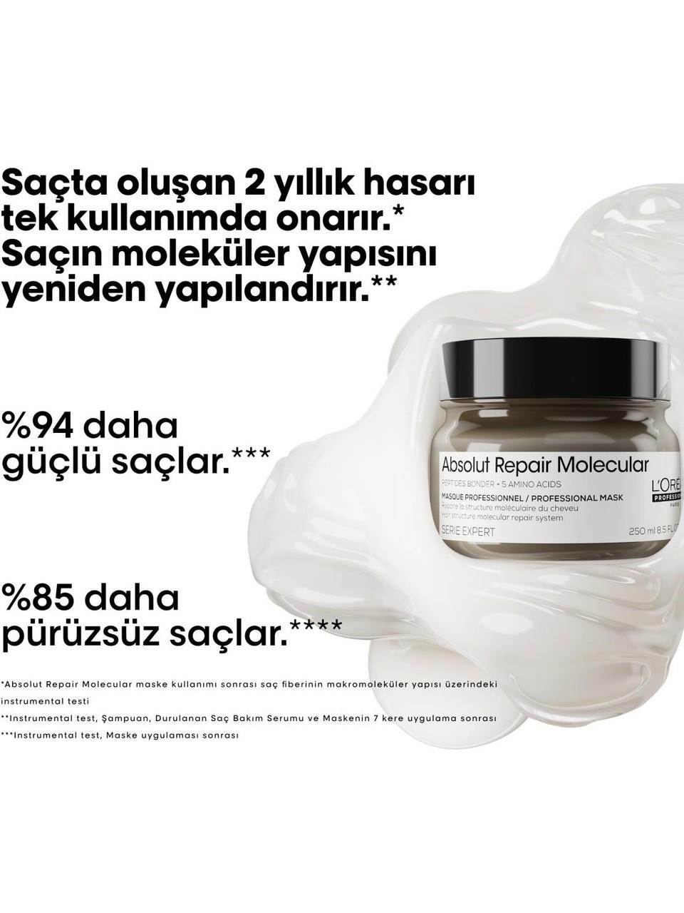 Loreal Saç Maskesi 250ml. SEII Absolut Repair Mol.