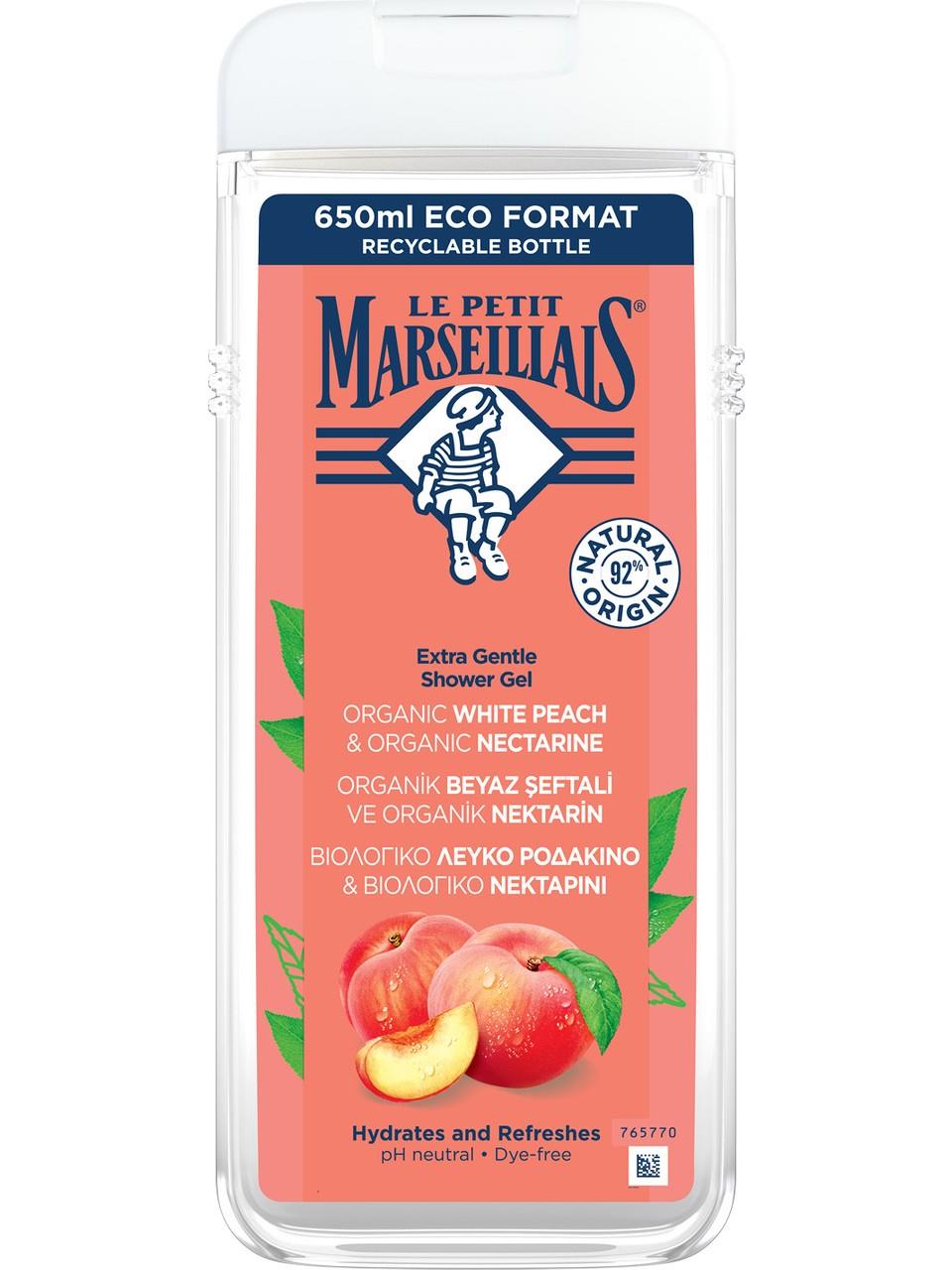 Marseiliais Duş Jeli 650ml. Beyaz Şeftali&Nektarin