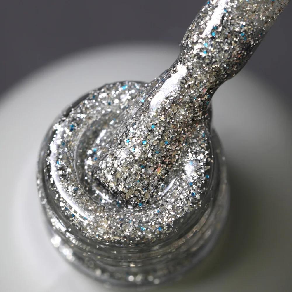 MOMO GLITTER SERİ G001 14ml. YOĞUN GÜMÜŞ SİMLİ