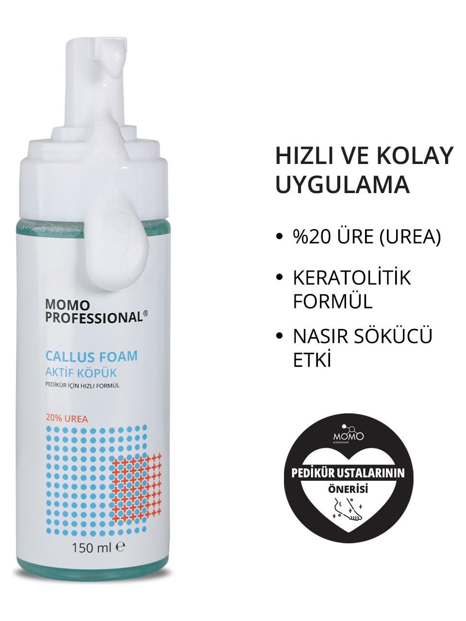 Momo Keratolitik Köpük 150ml. %20 Urea