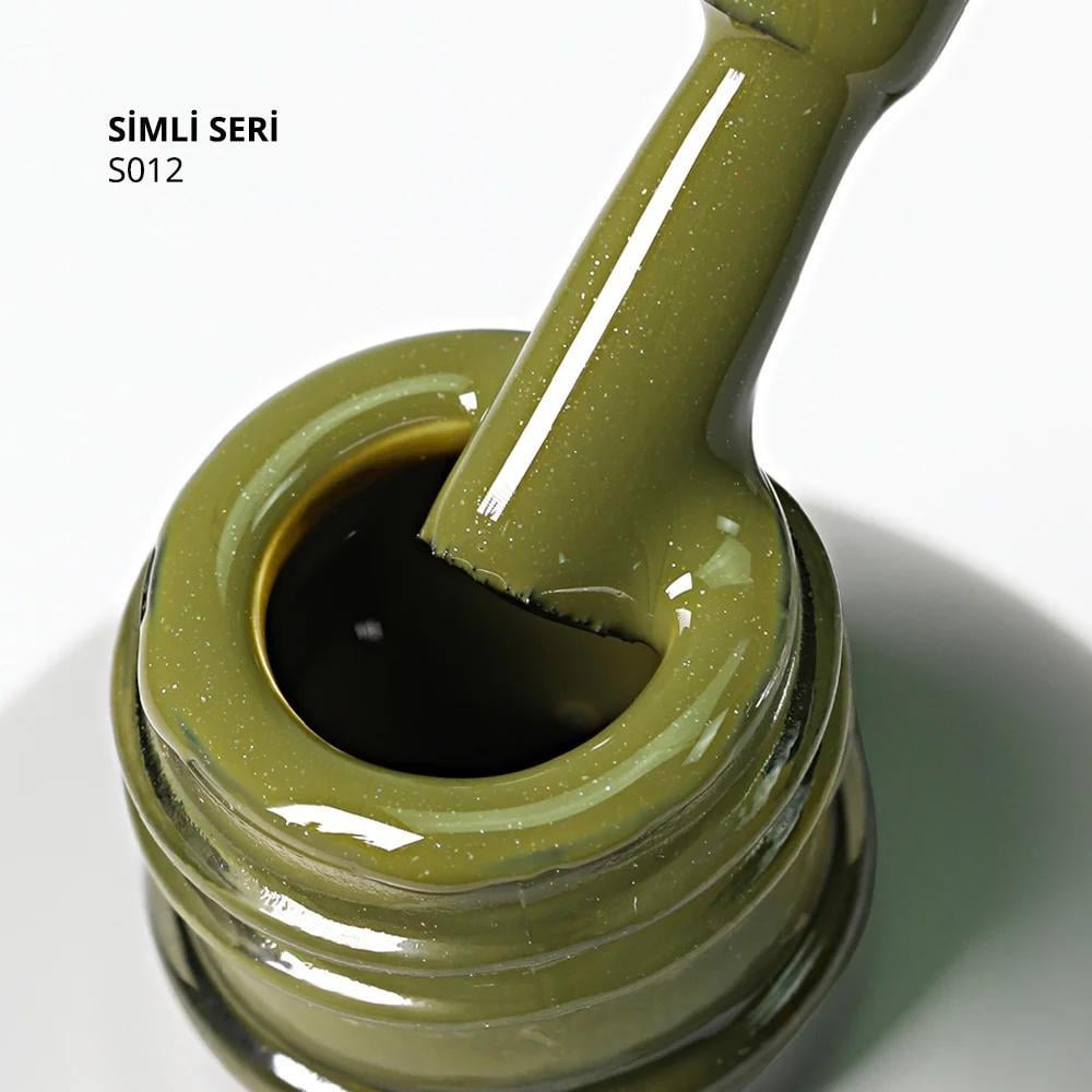 MOMO SİMLİ SERİ S012 14ml. HAKİ YEŞİL GÜMÜŞ SİMLİ
