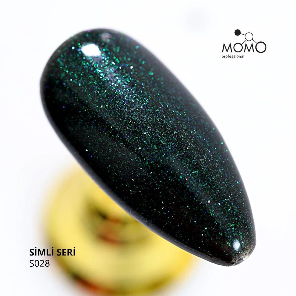 MOMO SİMLİ SERİ S028 14ml. PARILTILI ZÜMRÜT YEŞİL