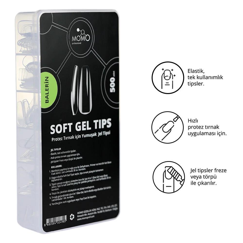 MOMO SOFT GEL TIPS 500pcs. BALERİN