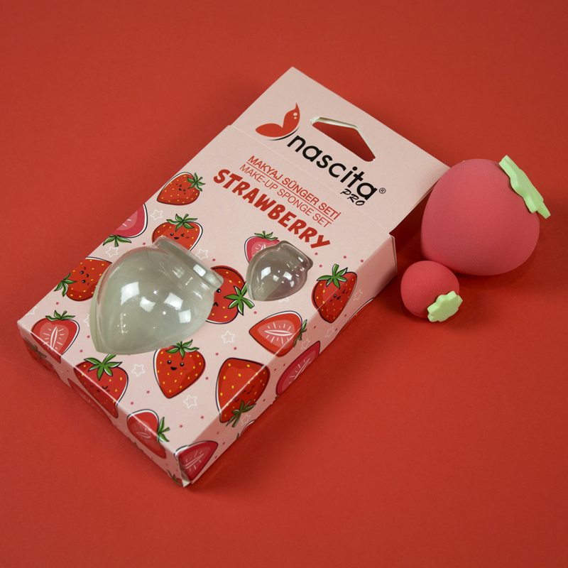 Nascıta Çilek Makyaj Süngeri 0107