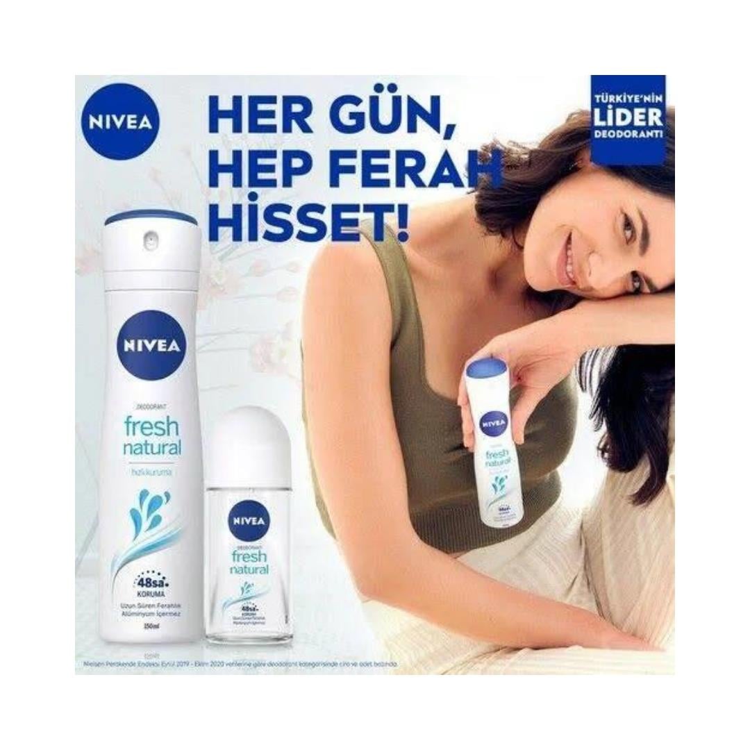 Nivea Deodorant 150ml.+Roll-On 50ml. Fresh Natural