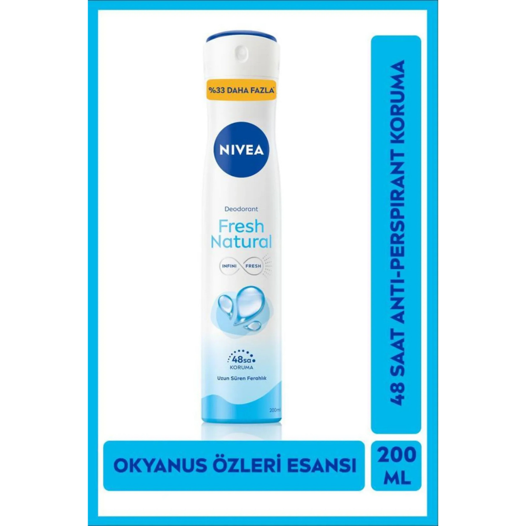 Nivea Deodorant 200ml. Fresh Natural 81619