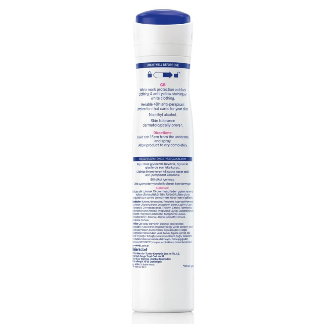 Nivea Deodorant 200ml. B&W Clear 82238