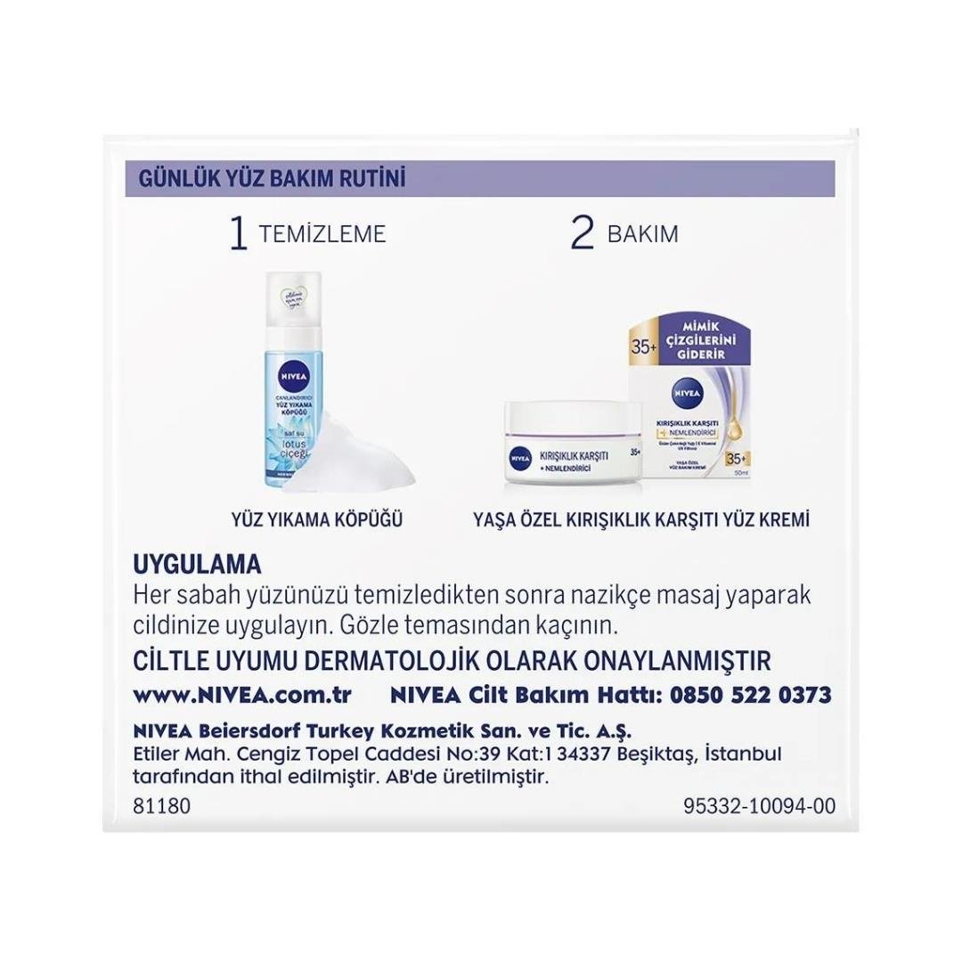 Nivea Krem 50ml. Kırışıklık Karşıtı+Nem 81180