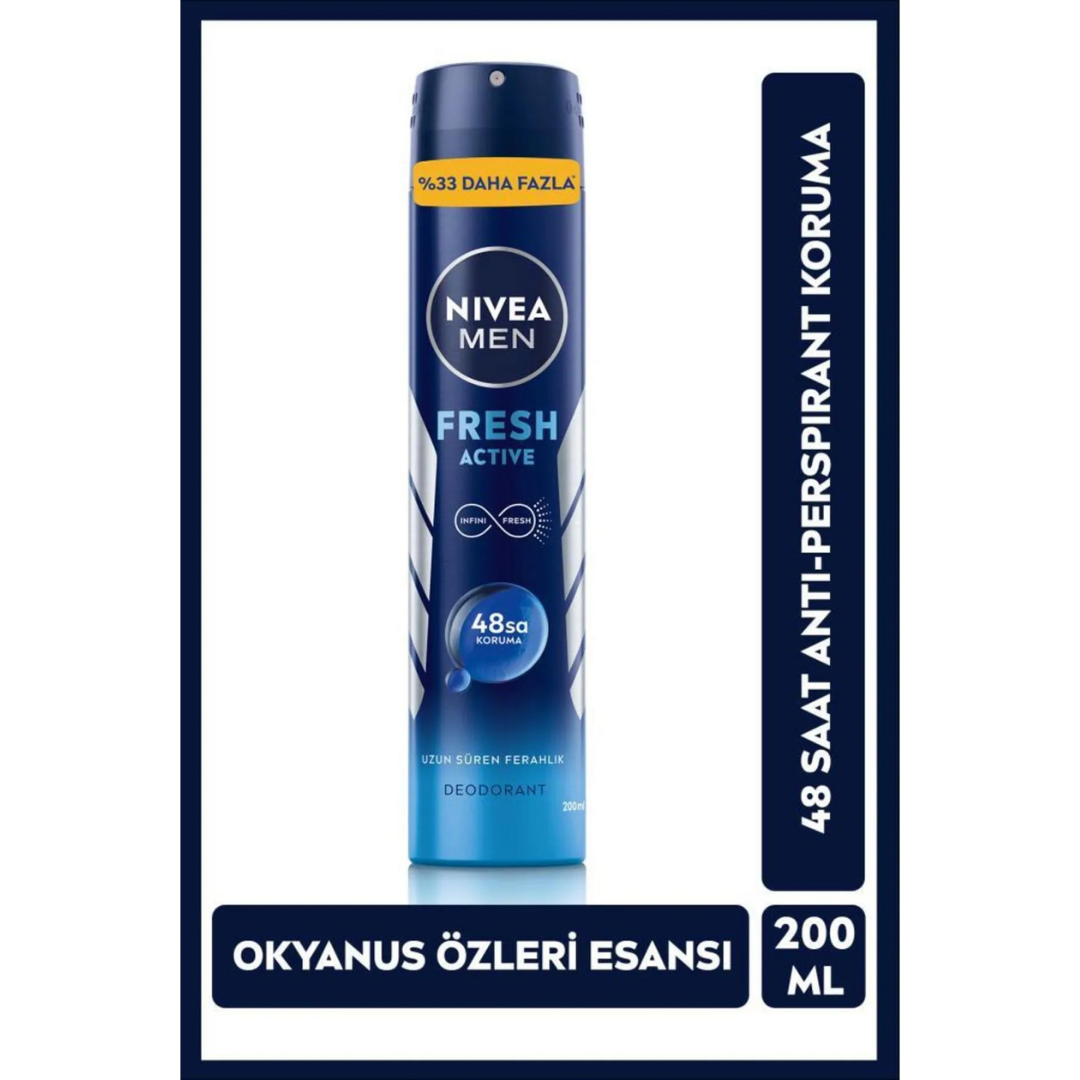 Nivea Men Deodorant 200ml. Fresh Active 81618
