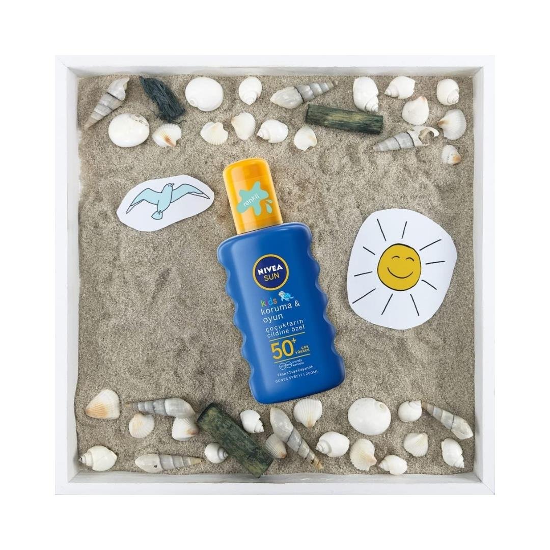 Nivea Sun Kids Sprey 200ml. Koruma&Oyun 50F 85667