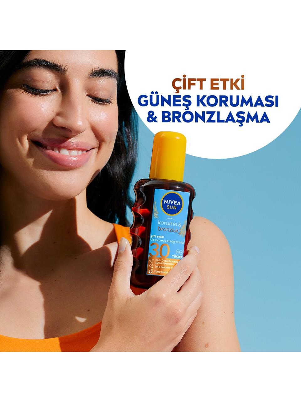 Nivea Sun Sprey 200ml. Koruma&Bronzluk 30F 86038