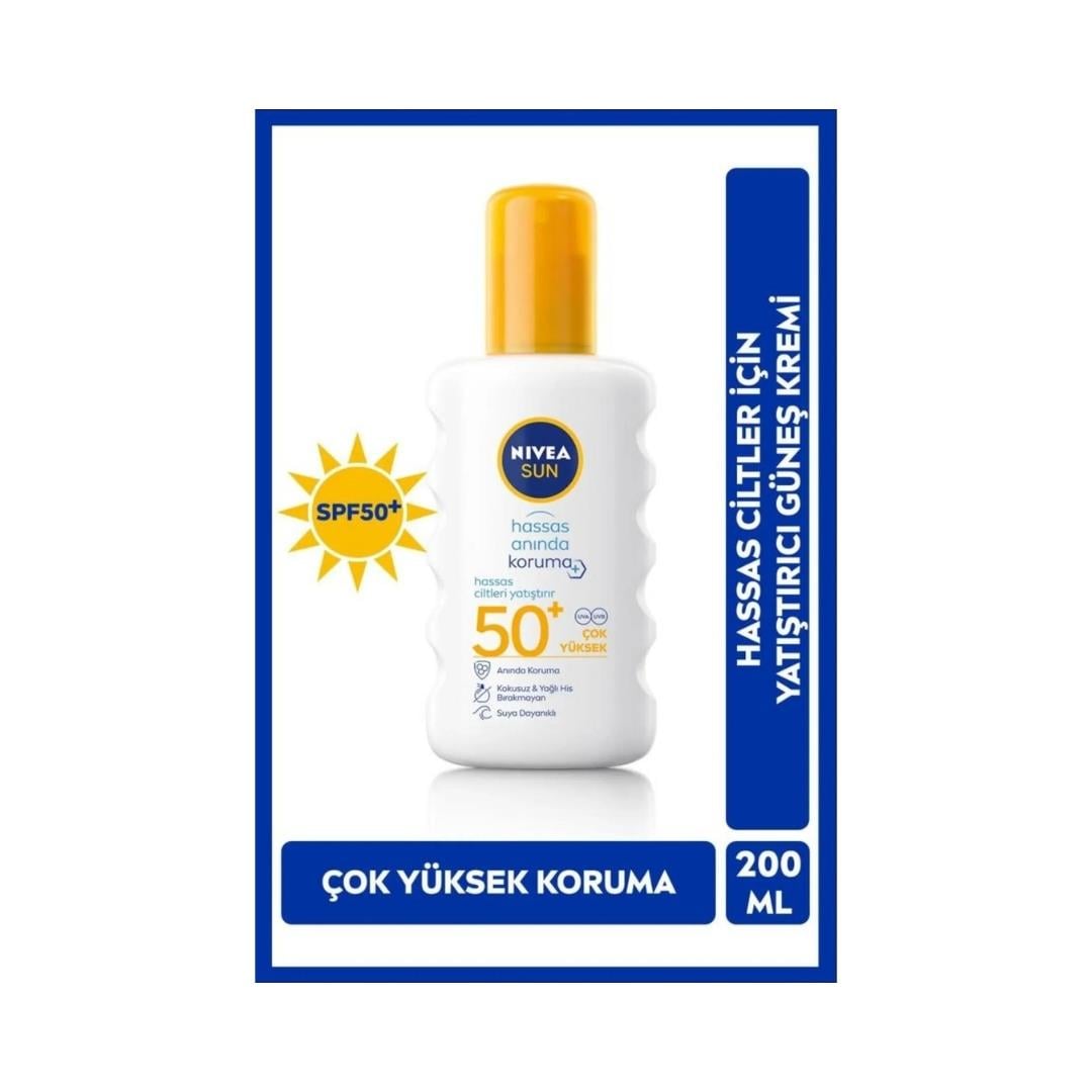 Nivea Sun Sprey 200ml. Hassas Anında Koruma 86094