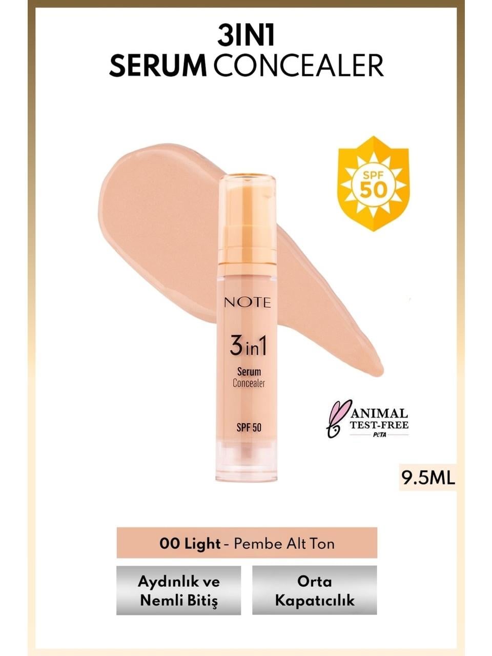 Note 3in1 Serum Concealer 00