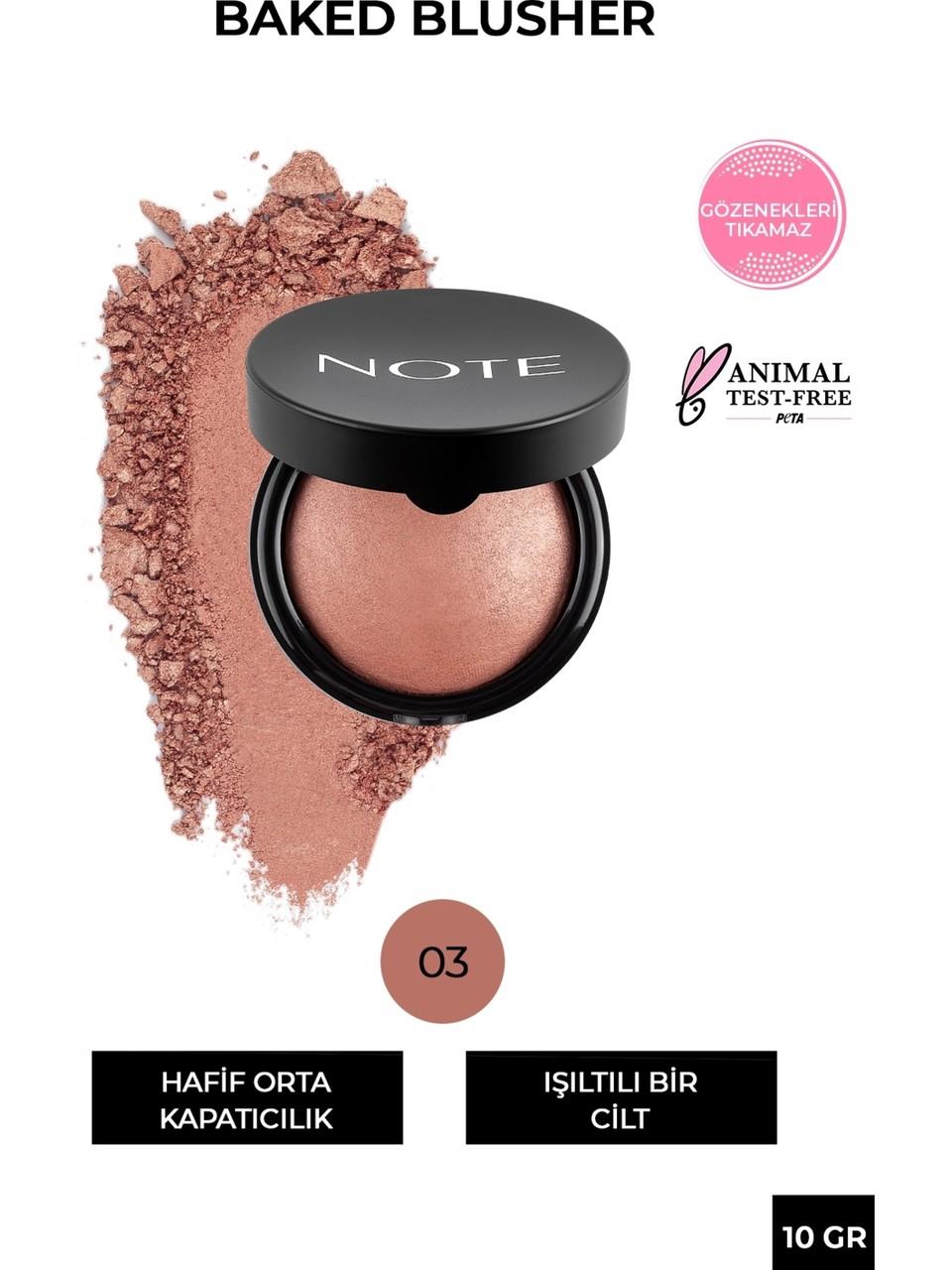 Note Baked Blusher n°03 Oriental Pink