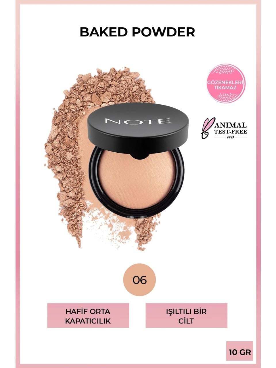 Note Baked Powder 06 Gold Bronze