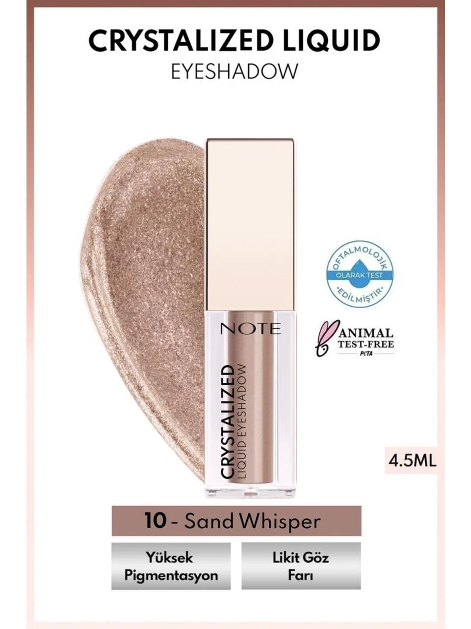 Note Crystalized Eyeshadow 4,5ml. 10 Sand Whisper