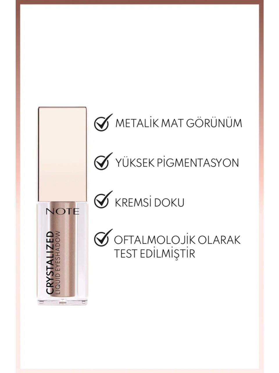Note Crystalized Eyeshadow 4,5ml. 10 Sand Whisper