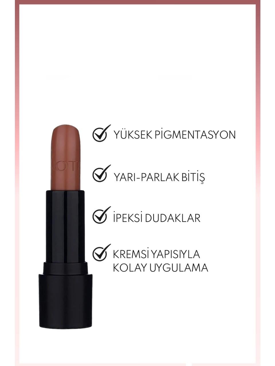 Note Deep Impact Lipstick n°07 Warm Chocolate
