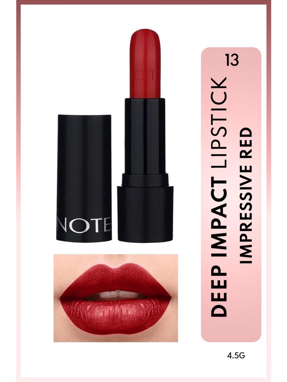 Note Deep Impact Lipstick n°13 Impressive Red