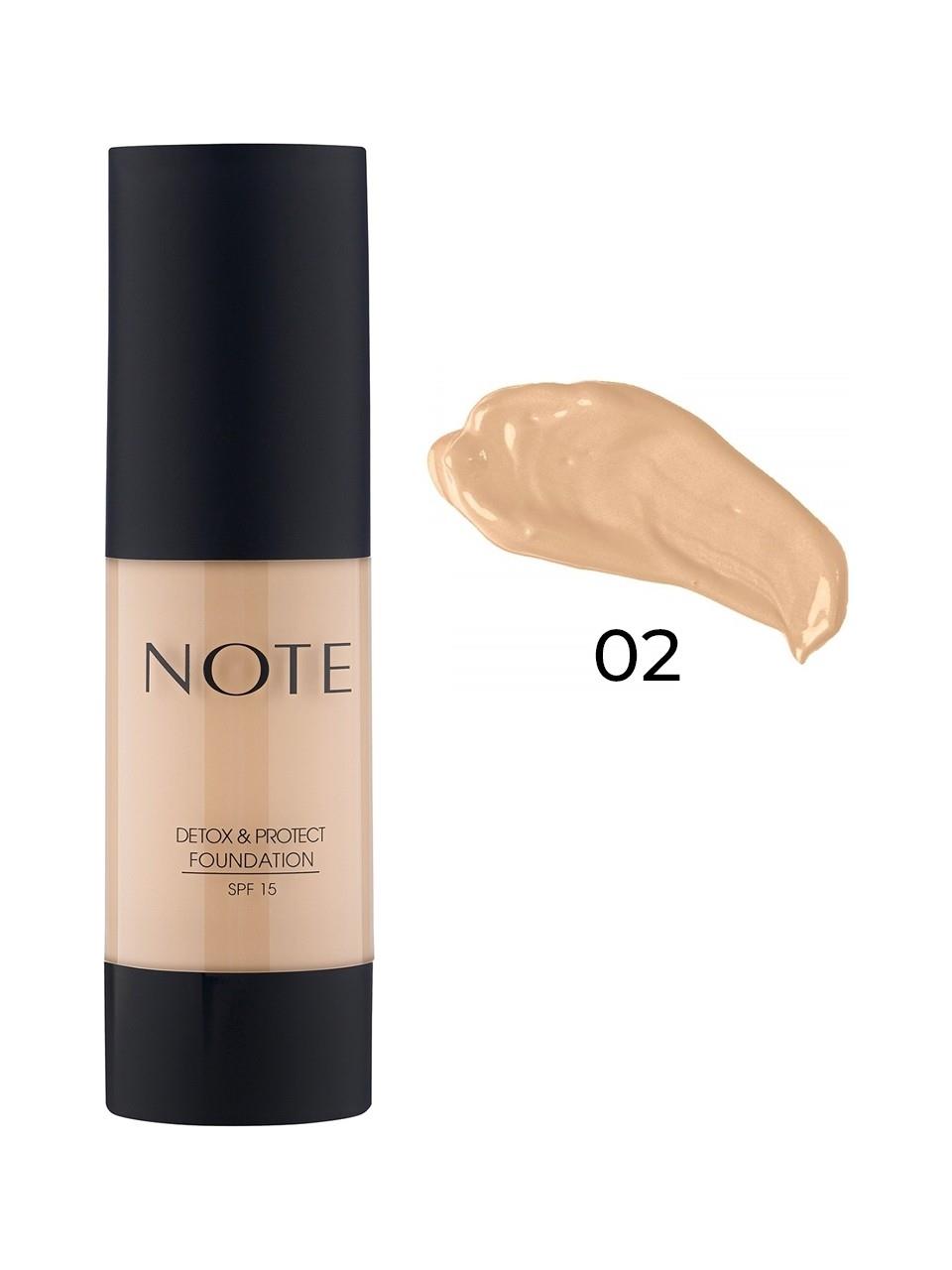 Note Detox&Protect Foundation 02 Natural Beige
